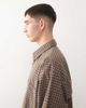 Collusion COLLUSION long sleeve oversized skater shirt in gray plaid - 4