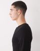 Collusion COLLUSION long sleeve rib Henley slim fit T-shirt in black - 4