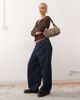 Collusion COLLUSION long sleeve ruffle blouse in brown - 2