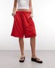 Collusion COLLUSION longline baggy airtex shorts in red-Blue - 2