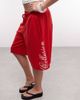 Collusion COLLUSION longline baggy airtex shorts in red-Blue - 4
