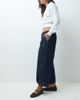 Collusion COLLUSION longline culotte in rinse denim-Navy - 1