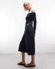 Collusion COLLUSION longline jorts in rinsewash-Navy - 4