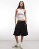 Collusion COLLUSION longline sweat shorts in black - 1