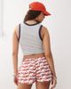 Collusion COLLUSION 'love you' graphic mini shorts in white - 2