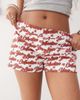 Collusion COLLUSION 'love you' graphic mini shorts in white - 3