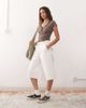 Collusion COLLUSION low rise baggy jorts in ecru-Neutral - 1