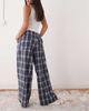 Collusion COLLUSION low rise balloon pants in blue plaid-Multi - 4