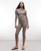 Collusion COLLUSION low rise striped capri pants-Multi - 2