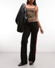 Collusion COLLUSION low rise tack pant in black - 3