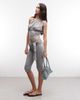 Collusion COLLUSION low rise tie waist capri in gray heather - part of a set - 1