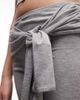 Collusion COLLUSION low rise tie waist capri in gray heather - part of a set - 2