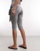 Collusion COLLUSION low rise tie waist capri in gray heather - part of a set - 3