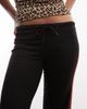 Collusion COLLUSION low rise track pant in black - 4