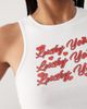 Collusion COLLUSION lucky you graphic tank top in white - 4