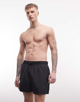 Collusion COLLUSION mid length swim shorts in black