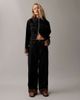 Collusion COLLUSION mid rise jeans with orange contrast turn up hem in dark blue-Navy - 1