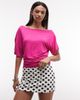 Collusion COLLUSION mini skort in black and white polka dots - 2