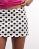 Collusion COLLUSION mini skort in black and white polka dots - 4