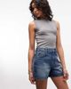 Collusion COLLUSION mom denim shorts in mid wash-Blue - 1