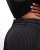 Collusion COLLUSION mom shorts in pinstripes - part of a set-Gray - 3