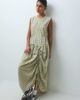 Collusion COLLUSION multi channel detail midi dress in yellow check - 2