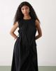 Collusion COLLUSION multi channel midi dress in black - 2