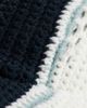 Collusion COLLUSION navy and white striped crochet cap-Black - 2