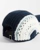 Collusion COLLUSION navy and white striped crochet cap-Black - 3
