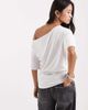 Collusion COLLUSION off the shoulder drapey top in white - 3