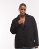Collusion COLLUSION oversized blazer-Black - 1