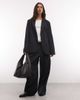 Collusion COLLUSION oversized blazer in navy pinstripes - 2