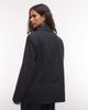 Collusion COLLUSION oversized blazer in navy pinstripes - 4