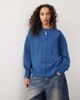 Collusion COLLUSION oversized crew neck cardigan in blue - 1