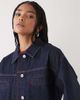 Collusion COLLUSION oversized denim shirt in rinse - part of a set-Navy - 4