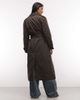 Collusion COLLUSION oversized double breasted trench coat in brown - 4