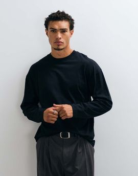 Collusion COLLUSION oversized long sleeve skate T-shirt in black