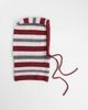 Collusion COLLUSION oversized stripe balaclava in burgundy stripe-Pink - 3