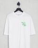 Collusion COLLUSION oversized t-shirt with lovely day print in white - 1