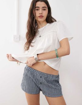 Collusion COLLUSION plaid boxer shorts-Multi