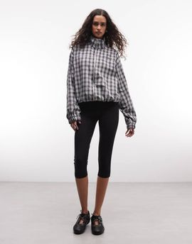 Collusion COLLUSION plaid nylon funnel neck track jacket - part of a set-Multi