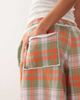 Collusion COLLUSION plaid print long sweatpants style shorts-Multi - 2