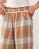 Collusion COLLUSION plaid print long sweatpants style shorts-Multi - 4
