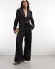 Collusion COLLUSION pleated wide leg trouser in charcoal-Gray - 1