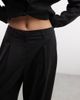 Collusion COLLUSION pleated wide leg trouser in charcoal-Gray - 3