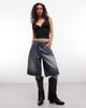 Collusion COLLUSION plunge v-neck top in black - 2