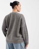 Collusion COLLUSION plus boxy knitted cardi in gray - 3