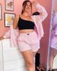 Collusion COLLUSION Plus exclusive cotton shorts in pink stripe - 1