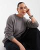 Collusion COLLUSION plus fluffy crew neck sweater in gray - 1