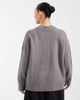 Collusion COLLUSION plus fluffy crew neck sweater in gray - 4